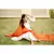 Bright white flared kurta set with bandej dupatta
