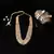 Gold  Alloy Kundan Necklace Set with Earrings for Women
