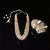 Gold  Alloy Kundan Necklace Set with Earrings for Women