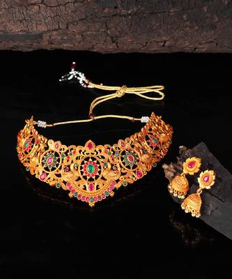Temple Choker Necklace Sets 7