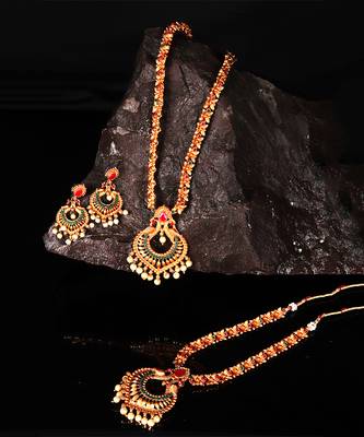 Traditional South Indian Gold Plated Jewellery Combo Set for Women 2