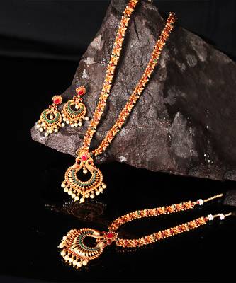 Traditional South Indian Gold Plated Jewellery Combo Set for Women 4