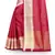 Red woven art silk saree with blouse