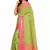 Light green woven art silk saree with blouse