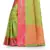 Light green woven art silk saree with blouse