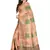 Peach woven cotton silk saree with blouse