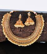 Gold Plated Polki Designer Necklace Sets