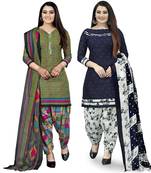 Multicolor floral print cotton salwar