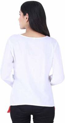 K2Creations Casual 3/4 Sleeve Embroidered Women Multicolor Top 2