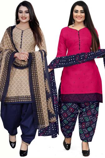 Multicolor floral print cotton salwar