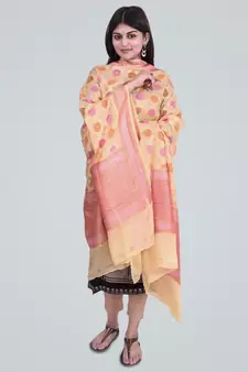 Pure Chiffon Silk Banarasi Handwoven Dupatta
