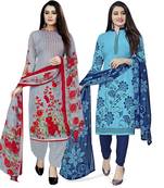 Multicolor floral print cotton salwar