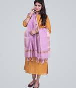 Pure Chanderi Silk Banarasi Zari Booti Dupatta