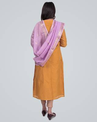 Pure Chanderi Silk Banarasi Zari Booti Dupatta 4