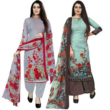 Multicolor floral print cotton salwar 1