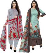 Multicolor floral print cotton salwar