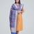 Semi Kataan Silk Banarasi Zari Floral Jaal Dupatta