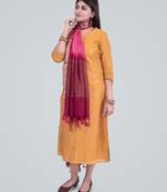 Pure Chiffon Silk Banarasi Zari Check Contrast Dupatta