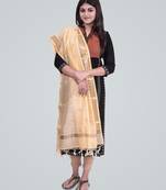 Pure Chanderi Silk Banarasi Zari Booti Dupatta
