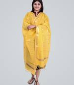 Pure Chanderi Silk Banarasi Zari Booti Dupatta