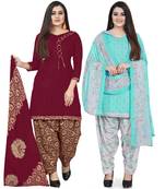 Multicolor floral print cotton salwar