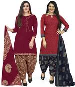 Multicolor floral print cotton salwar