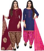 Multicolor floral print cotton salwar