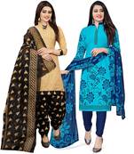 Multicolor floral print cotton salwar