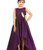 Kids Maroon Gown Dress For Girls 