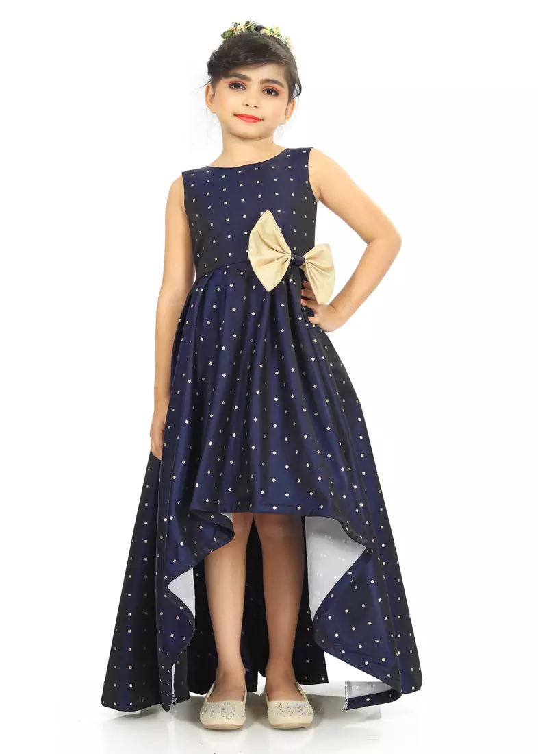 Kids Blue Gown Dress For Girls 