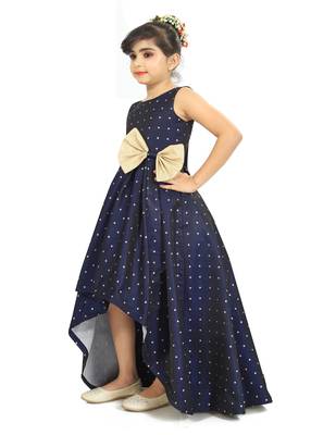 Kids Blue Gown Dress For Girls  2