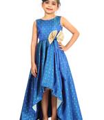 Kids Royal Blue Gown Dress For Girls 