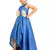 Kids Royal Blue Gown Dress For Girls 