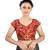 Red Silk readymade blouse