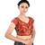 Red Silk readymade blouse