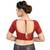 Red Silk readymade blouse