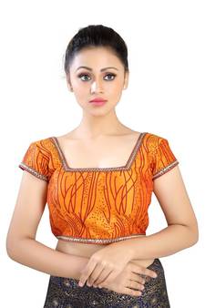 Mustard Silk readymade blouse