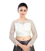 White Silk readymade blouse