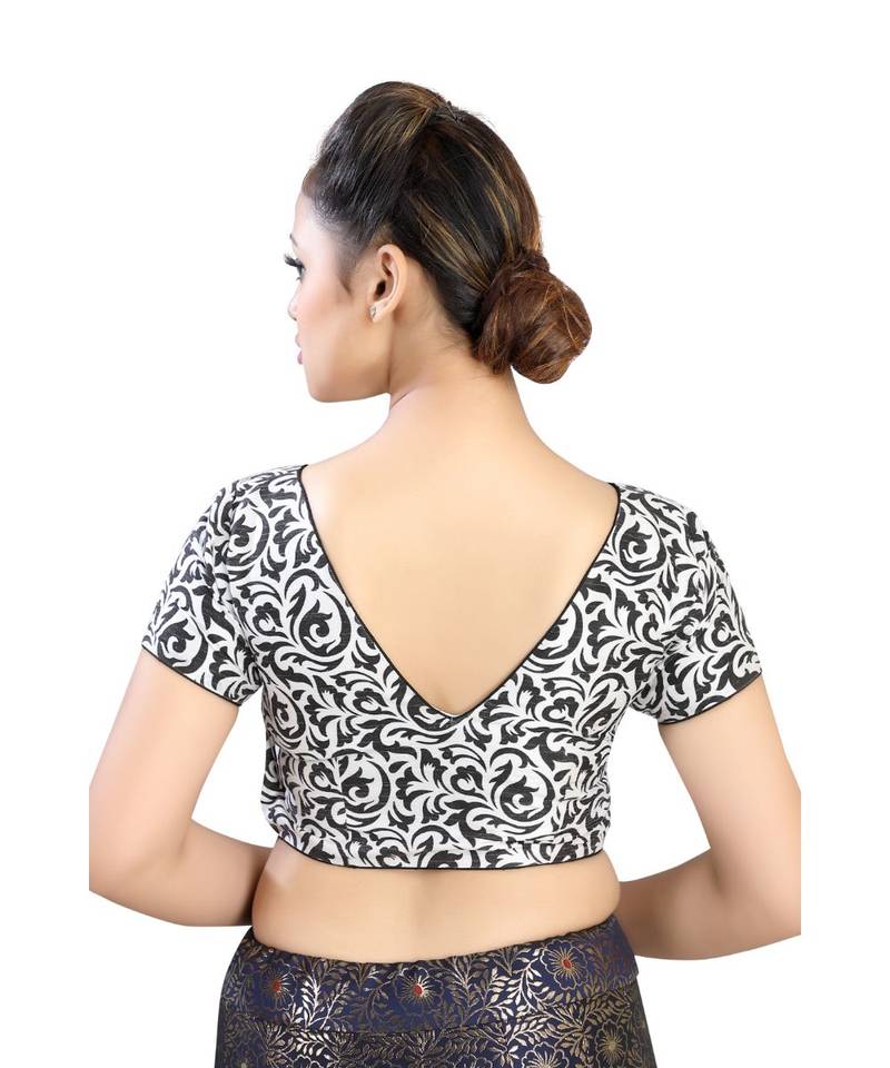 Black Silk readymade blouse
