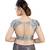 Grey Brocade readymade blouse