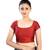 Maroon Silk readymade blouse
