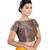 Purple Brocade readymade blouse