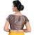 Purple Brocade readymade blouse