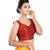 Red Silk readymade blouse
