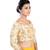 Cream Silk readymade blouse