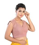Pink Silk readymade blouse