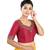 Maroon Silk readymade blouse