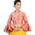 Peach Silk readymade blouse