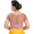 Peach Organza readymade blouse