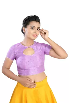 Levender Silk readymade blouse